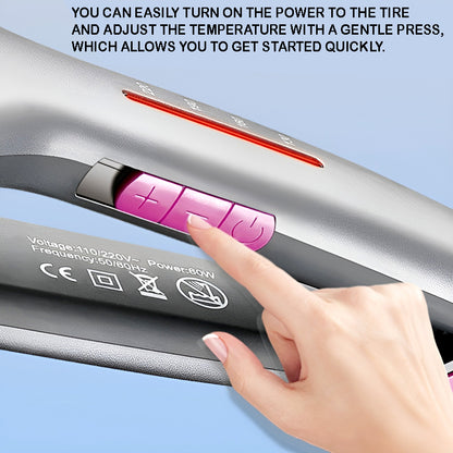 Kemei KM-2052 Professional Hair Straightener – Sleek Design with Ceramic Coated Plates