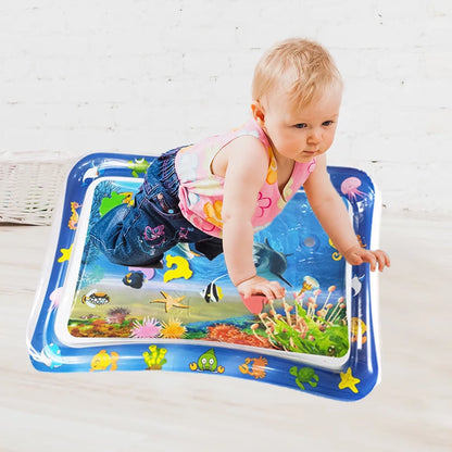 Sale Inflatable Leakproof Water Mat For Kids / Inflatable Tummy Time Mat – (random Color)