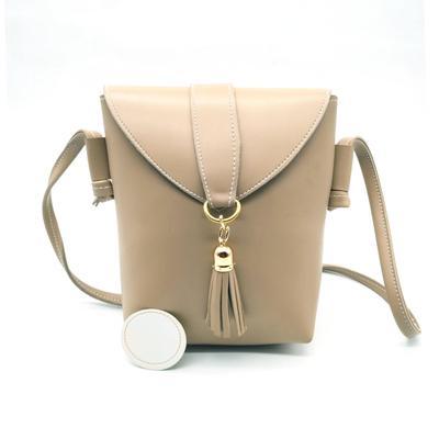 Women's PU Leather Plain Shoulder Bag