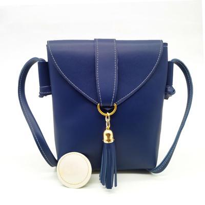 Women's PU Leather Plain Shoulder Bag