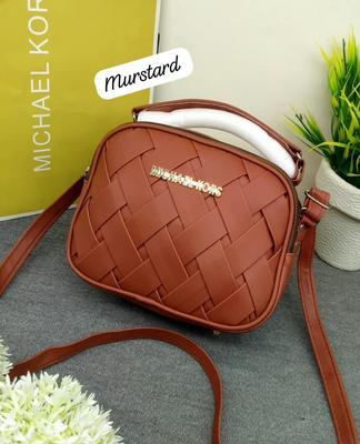 Women's PU Leather Textured Hand Bag