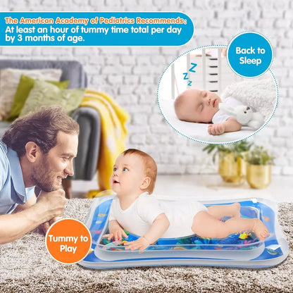 Sale Inflatable Leakproof Water Mat For Kids / Inflatable Tummy Time Mat – (random Color)